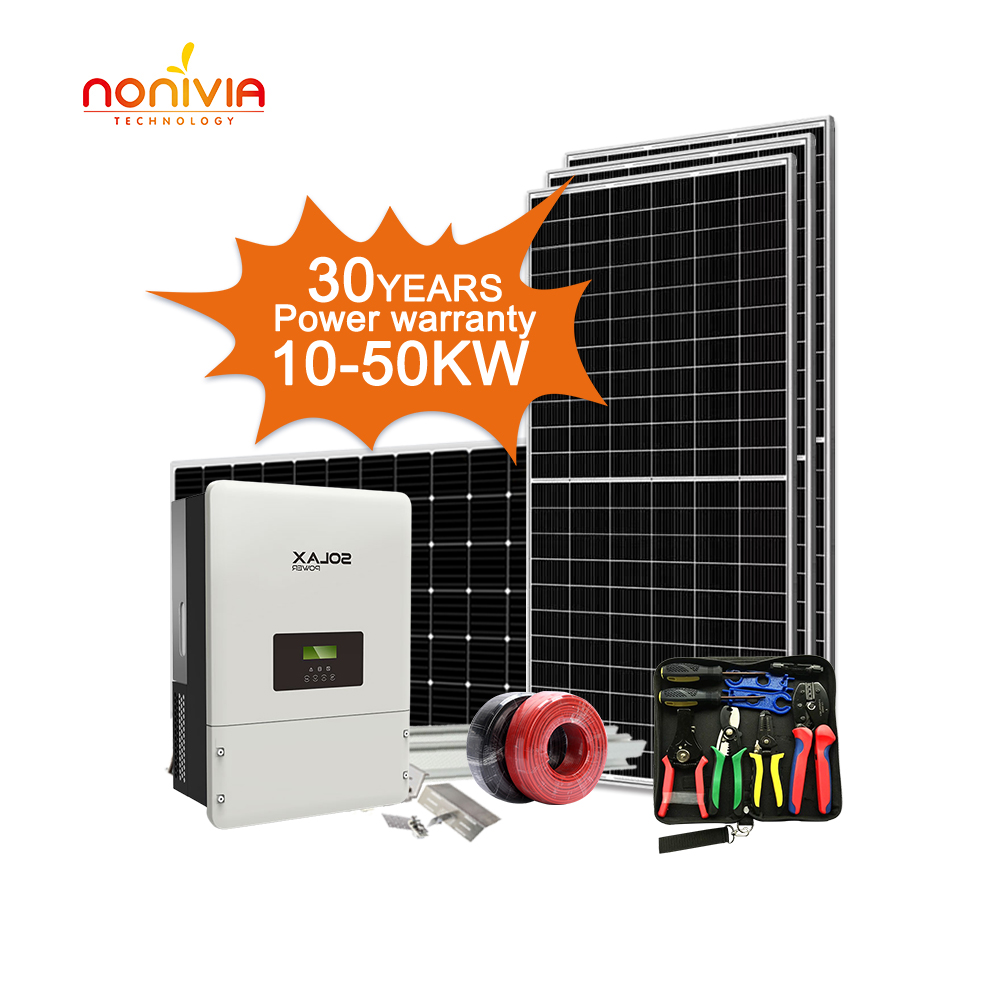 Полный дом Комплект коммерческий 3 фазы 10kw 15000 ватт 50kw на сетке в сетки Солнечная энергия система генератора