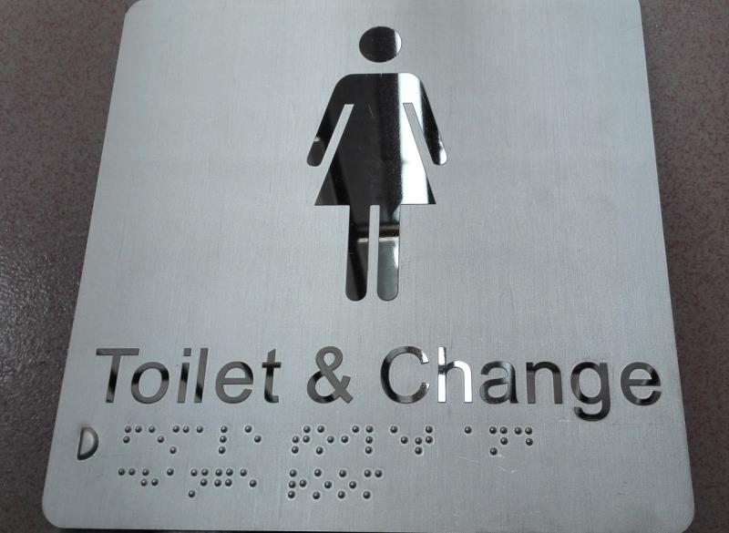 Source Manufacture Custom Bathroom Restroom Street Number Braille Sign