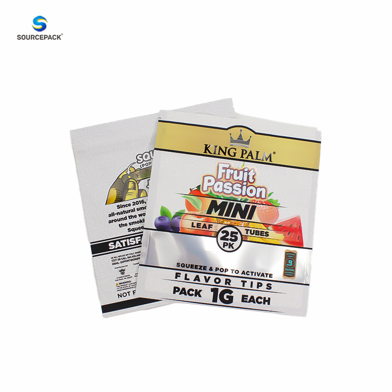 custom printed sachet recyclable plastic Aluminum foil flat laminated mylar bags with clear window