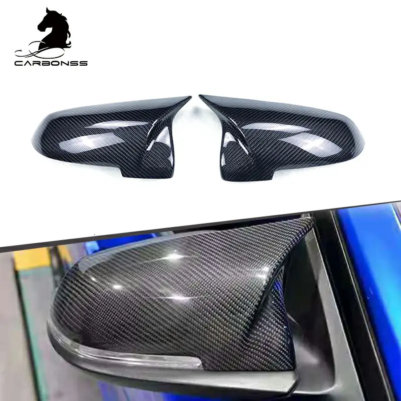 Replacement M Look Wing Door Mirror Cover Caps Carbon Fiber Rearview Side Car Mirror Covers For BMW