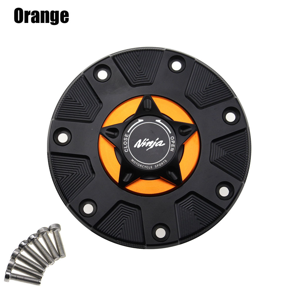 Gas Fuel Tank cover for Kawasaki KLE250 Anhelo Ninja 500/500R/EX500/GPZ500 Motorcycle CNC Quick Release Cover
