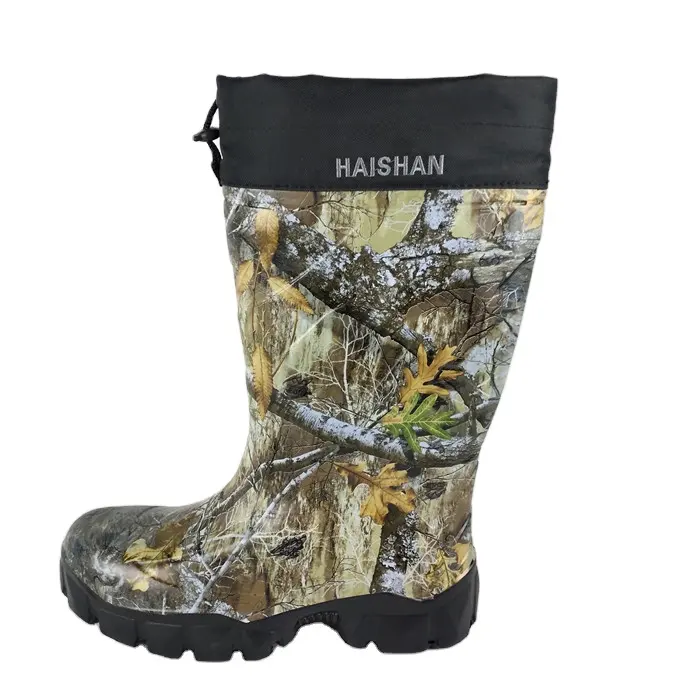 EVA Comfortable Hunting Waterproof Rain Boots For Men With Velvet