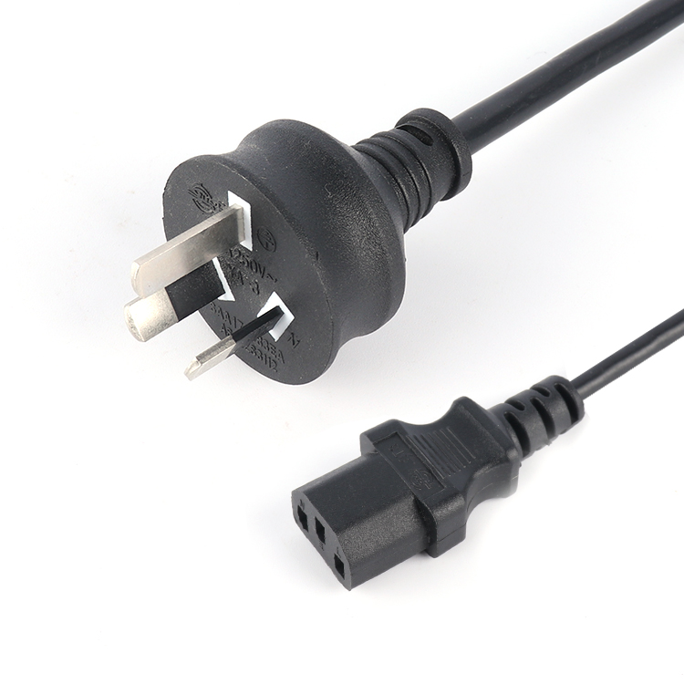 SAA C13 australia 3 prong power cords cable