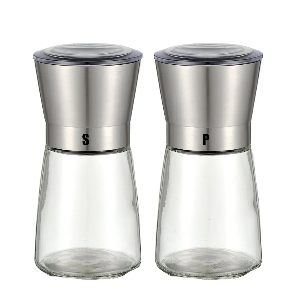 Kitchen accessories Stainless Steel Manual Salt Pepper Mill salt and pepper grinder set stainless