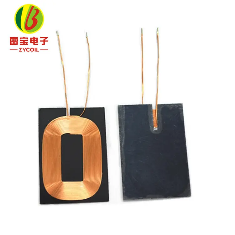 induction coil transmitter and receiver watch wireless charger receiver coil
