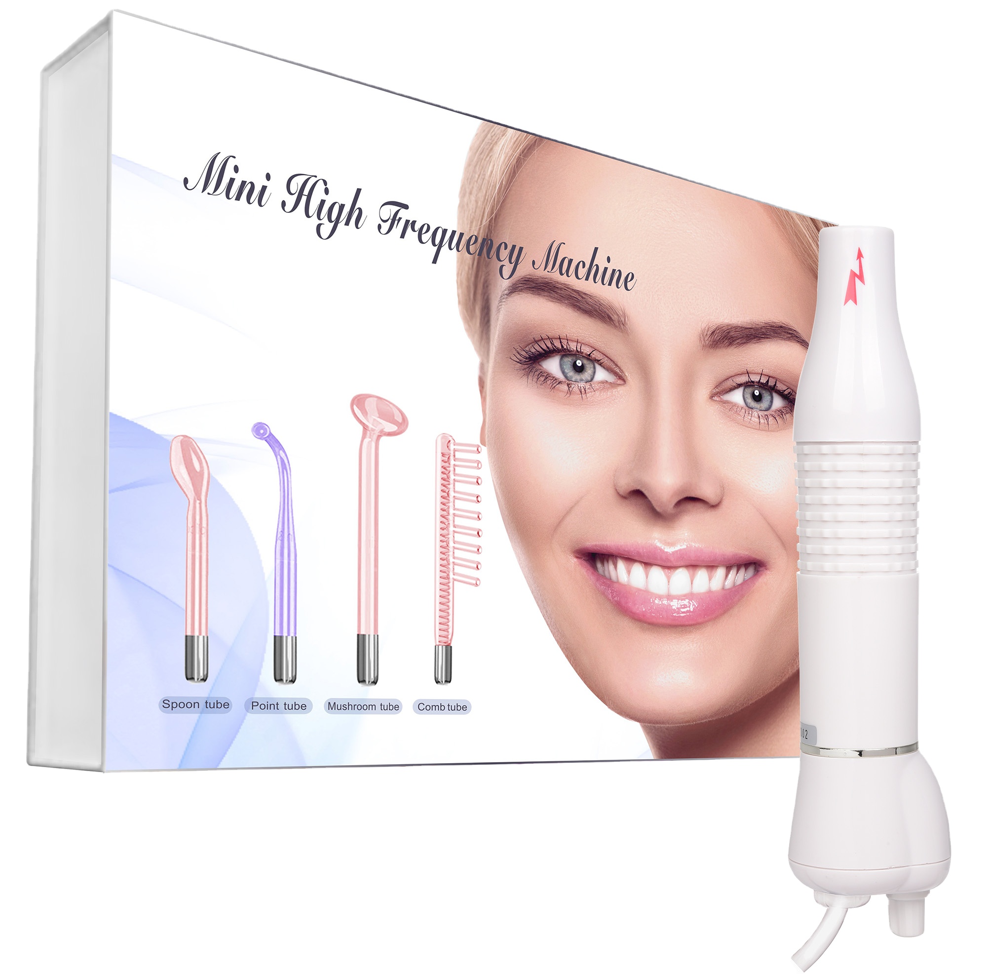 Portable home use personal care high frequency wand skin whitening device high frequency beauty equipment