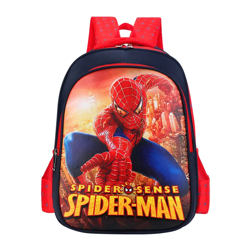 Customise High quality cartoon themed Hot Sale Cartoon Schoolbags Boys Superhero Bookbags School Bags Backpack for Kids