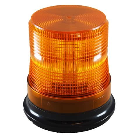 led yellow warning solar powered led light