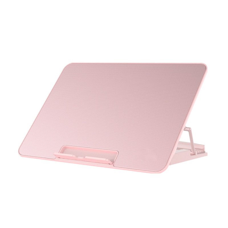 Quiet Notebook Stand Cooler Foldable Height Adjustable Laptop Cooling Pad With 6 Fans