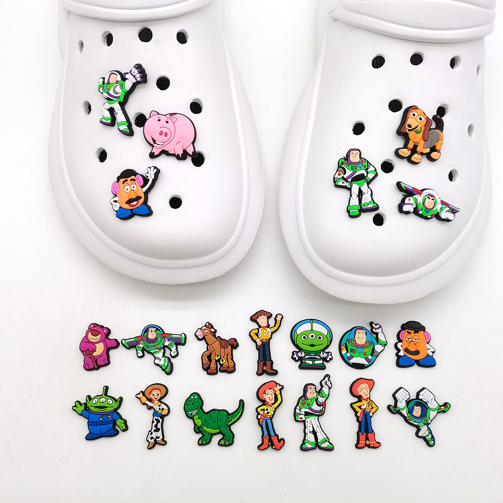 Лидер продаж, подвески croc, игрушки и истории, подвески для обуви croc из ПВХ, оптовый поставщик на заказ, 2023 через DHL/Fedex