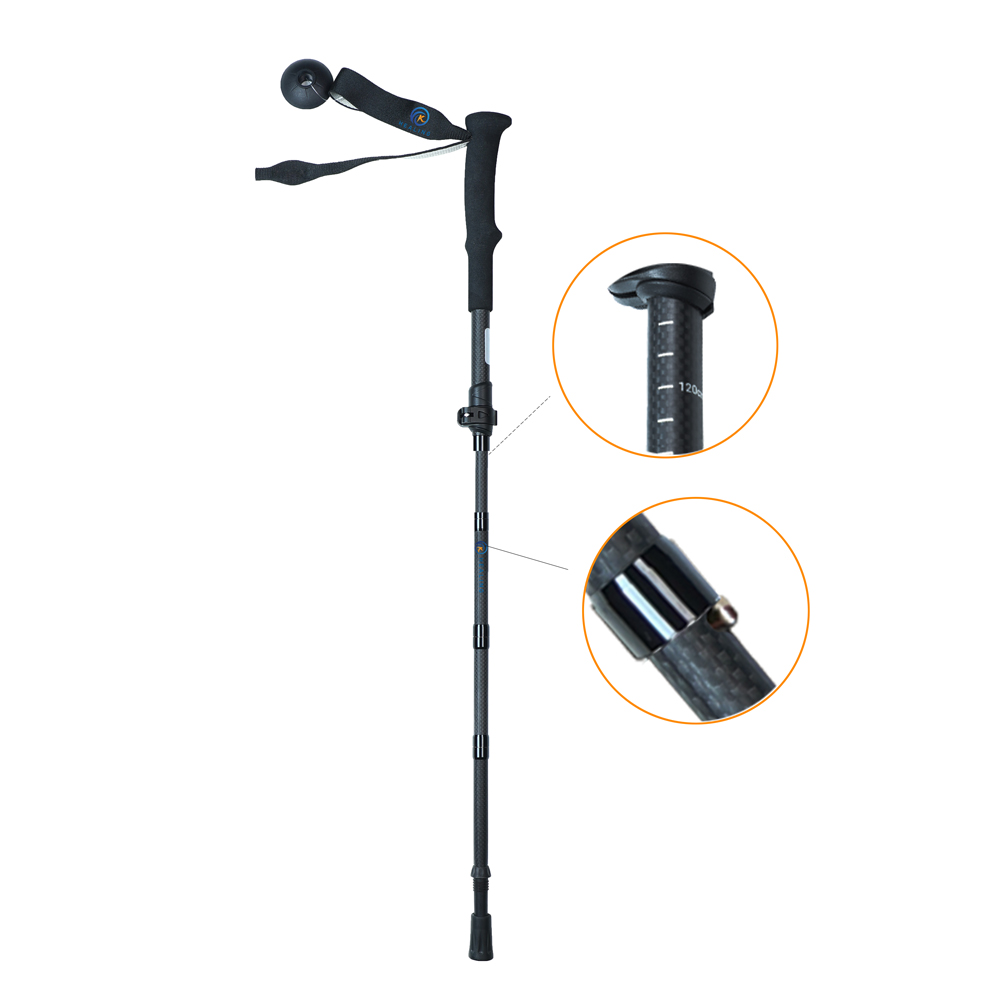 5 Sections Adjustable Trekking poles Stick Walking Stick Alpenstock Hiking Camping Equipment Walking Stick Outdoor Sport