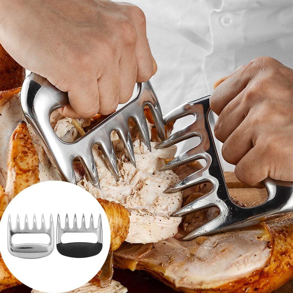 Жаропрочная посуда для барбекю, измельчители мяса для барбекю, измельчители из нержавеющей стали, измельчители свинины