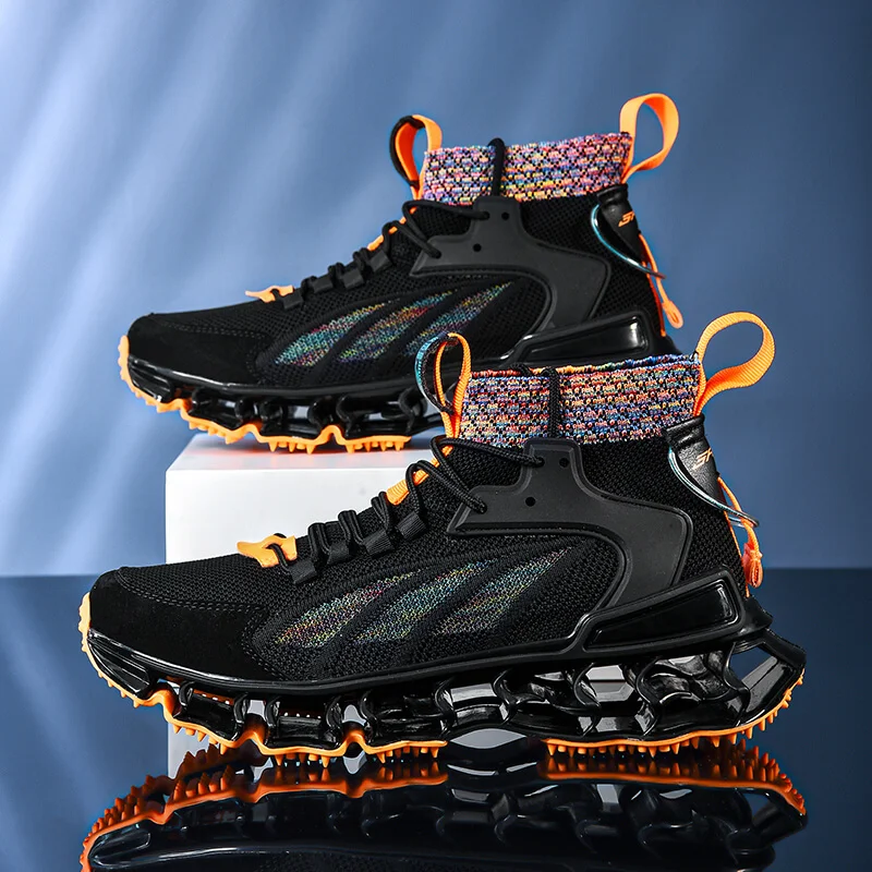 Big Size Non Slip Basketball Shoes For Outdoor High Top Ankle Men Basketball Couple Sneakers