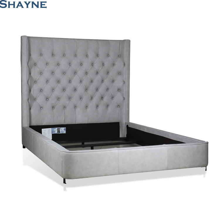 1 Million SKU ODM Factory Shayne Customize Designs For High-end Brands Home Bedroom Furniture Queen Size Bed Frame