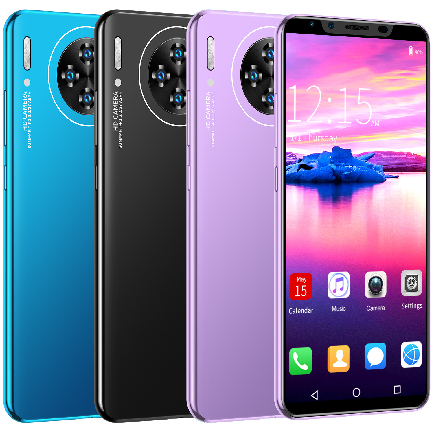 Смартфон M30 plus, 8 + 16 Мп, 4 ядра, две SIM-карты, 4 + 64 ГБ, 5,8 дюйма, Android 8,0
