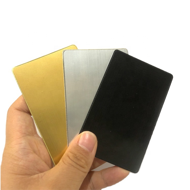 Цельнометаллическая карта NFC с металлическим каркасом, черная, серебряная, золотая