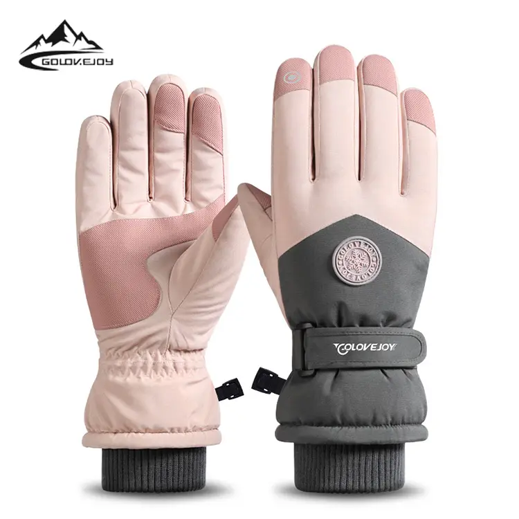 GOLOVEJOY SK15 2021 New Arrival Windproof Outdoor Sports Cycling Hiking Winter Velvet Warm Snowboard Waterproof Skiing Gloves