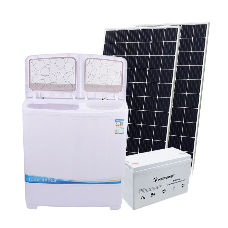 New Energy Saving Solar Washing Machine for Home Appliance Solar Powered DC 12V Suitable