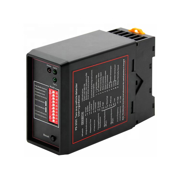 Dual Channel Ac 220V Inductive Loop Sensor Dual Channel Vehicle Detector