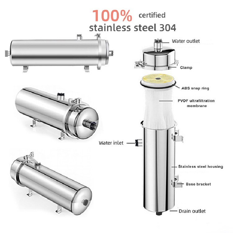 1000L-20000L High Flow water Purifier Whole House water Purification UF Machine