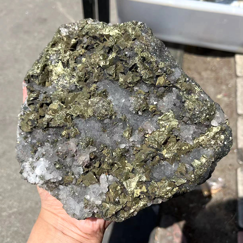 Wholesale Natural Crystal Quartz Mineral Specimen Raw Copper Pyrite Rough Chalcopyrite Ore