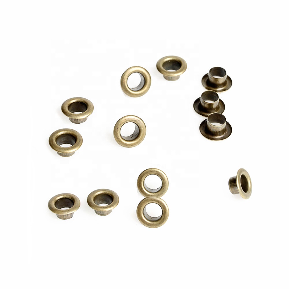 ODM & OEM Decorative Hardware Accessories Antique Brass Plate Round Eyelet Garment Accessories Eyelet
