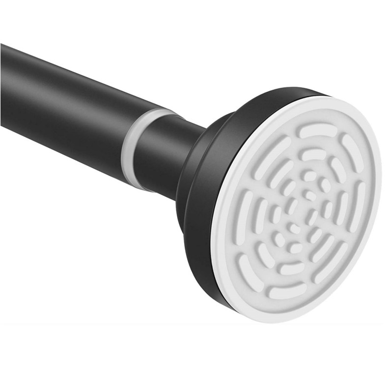 Anti-Slip No Drilling No Rust Adjustable Tension Spring Shower Curtain Rod