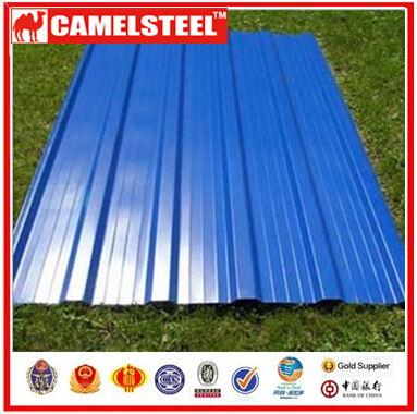 Цветной оцинкованный гофрированный кровельный лист CAMELSTEEL