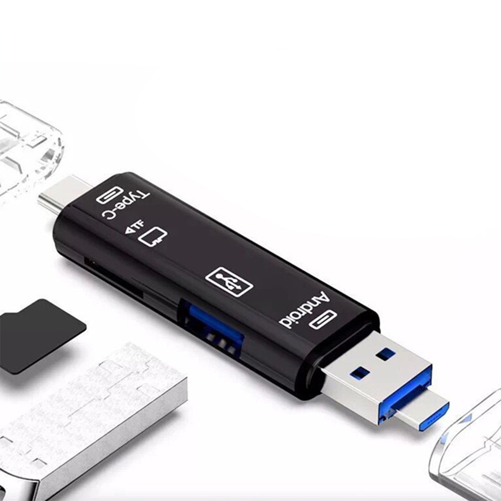 Все в одном Type C USB Micro USB адаптер SD/ Micro SD/ TF кардридер OTG Android PC Устройство для чтения внешних карт памяти