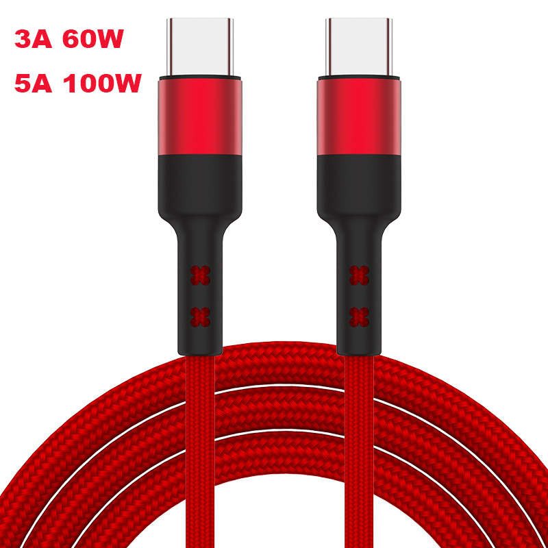 60W 100W Быстрый зарядный кабель-Переходник USB C на USB Type C Usb кабель для передачи данных кабель для зарядки для мобильного телефона Android USB Type-C