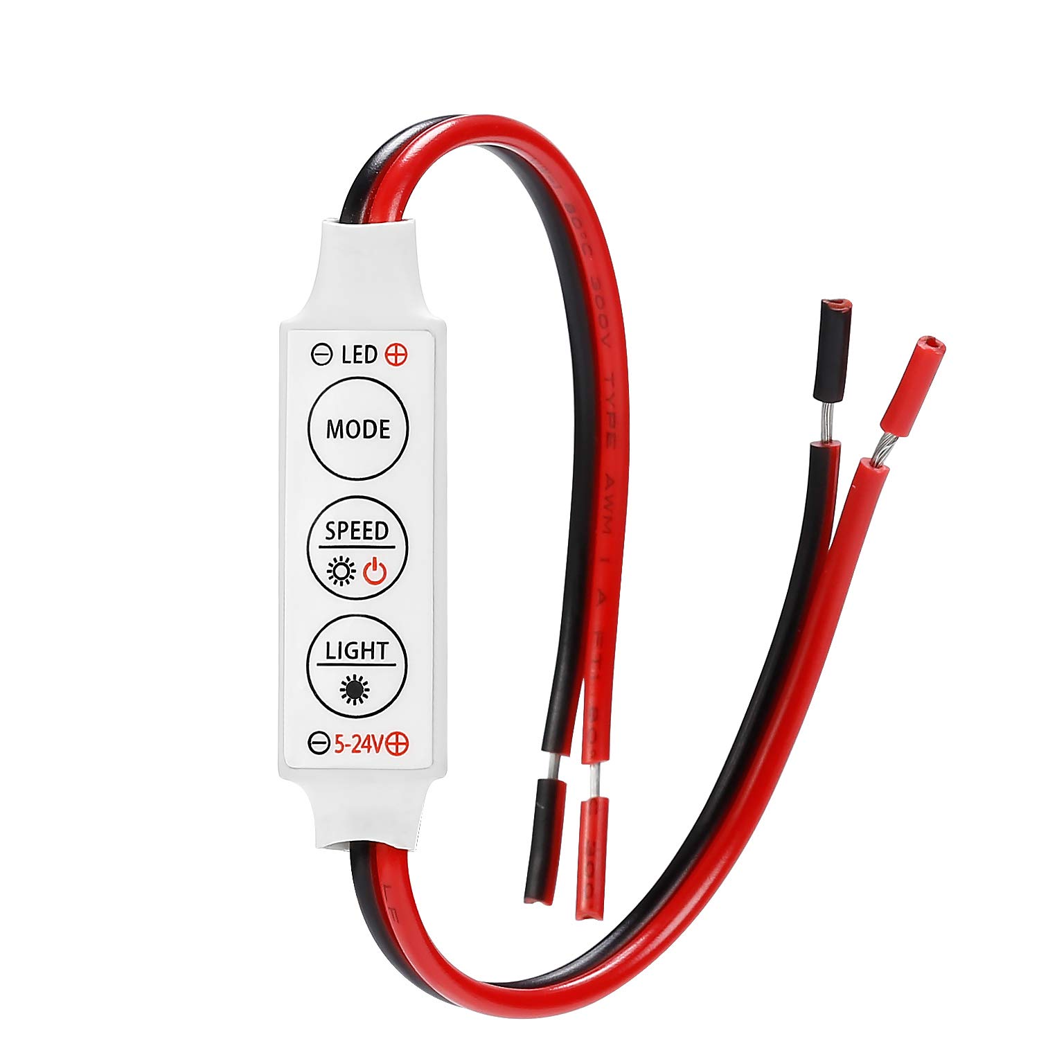 ESann 6A DC 12V 24V 3key мини одноцветный светодиодный диммер для светодиодных модулей и монохроматической световой ленты