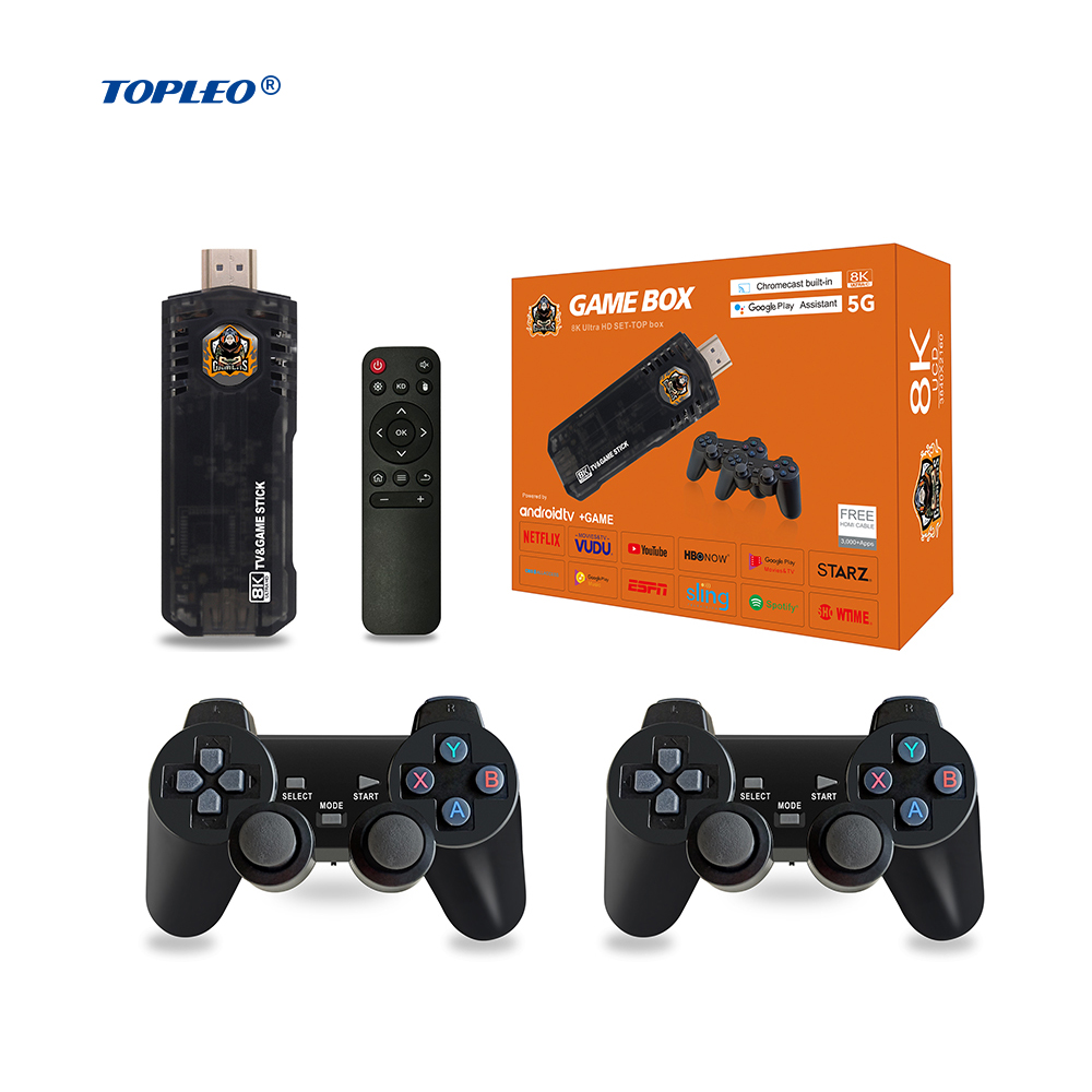 2023 новая мини-игровая консоль Topleo M8 X8 с 10000 ретро-играми vs gd10 game stick lite 4k