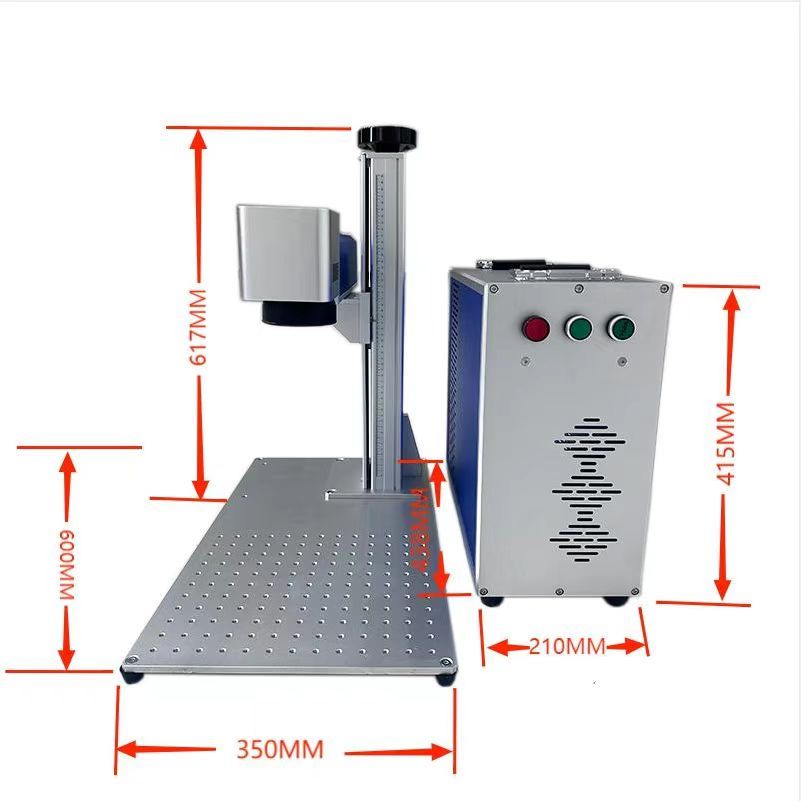 JPT Brand Galvo Air-Cooled UV Laser Marking Engraving Printing Machine 3W Spilt Home Use Metal Plastic Glass Products Pulsed
