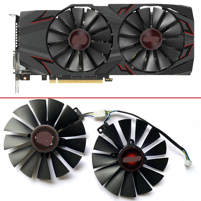 Original 95mm 4pin FDC10M12S9-C DC12V 0.25AMP GTX1070Ti For ASUS GeForce GTX 1070 Ti CERBERUS Graphics Card Cooling Fans