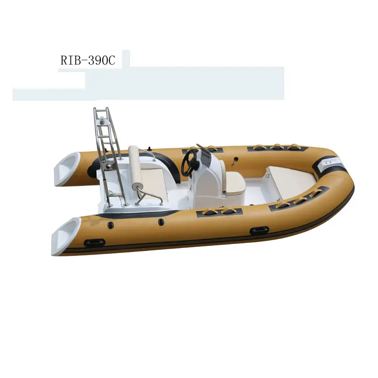 hot sale durable rigid hull hypalon material inflatable fiberglass fishing cabin rib boat