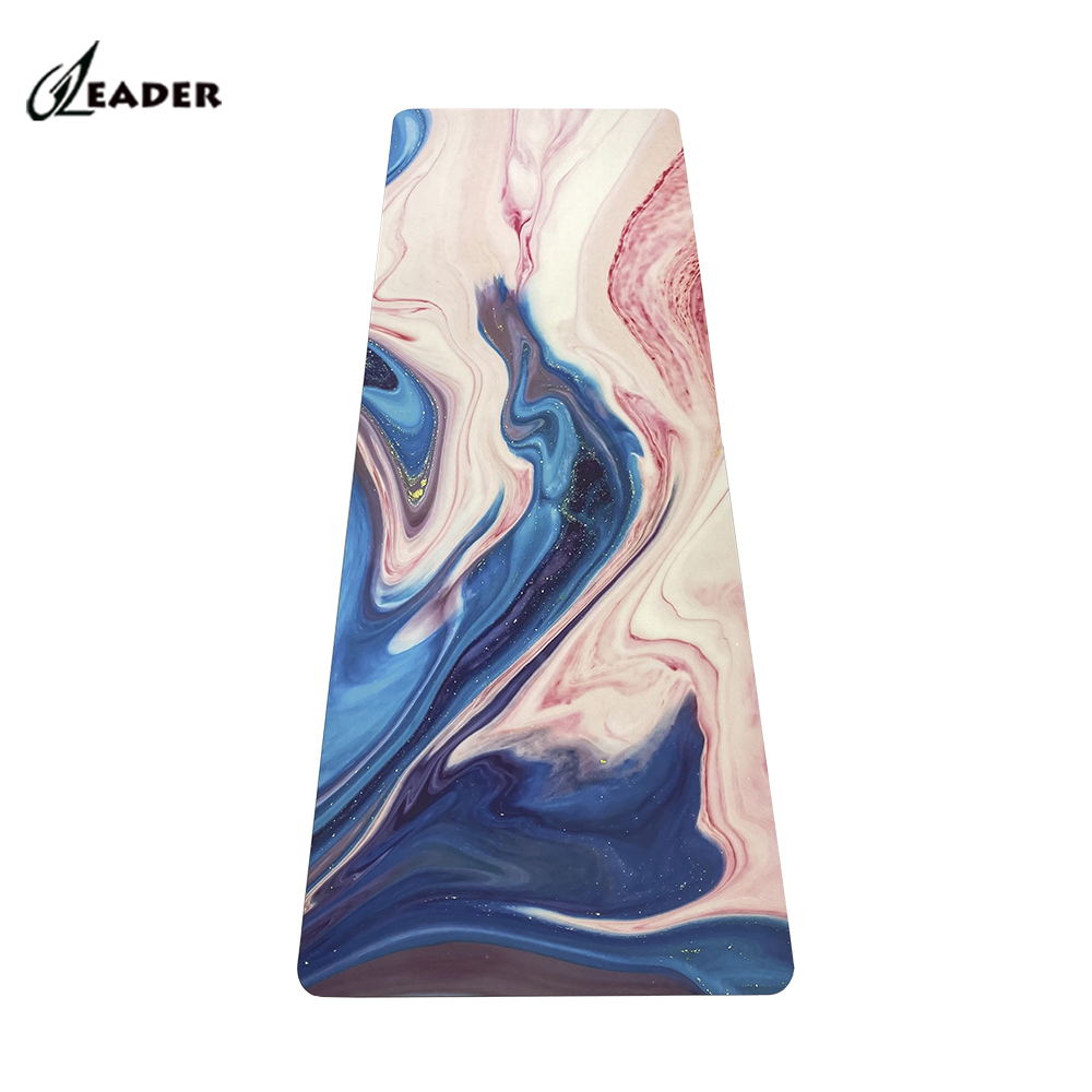 1mm 2mm 3mm 4mm 5mm Foldable Anti Slip Beautiful Color Printing No Fade Eco Friendly Rubber Microfiber Suede Yoga Mat Custom