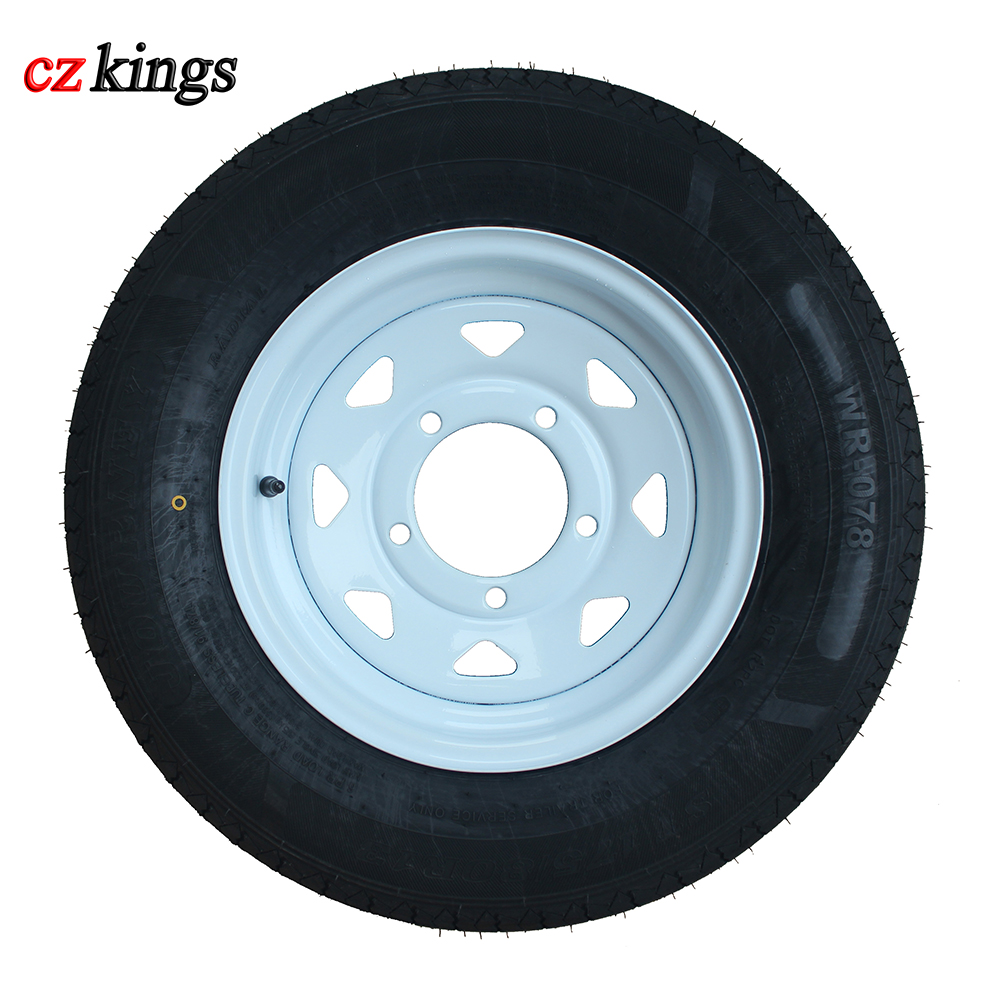 Заводской поставщик ST175/80R13 шина для прицепа с белым стальным колесом