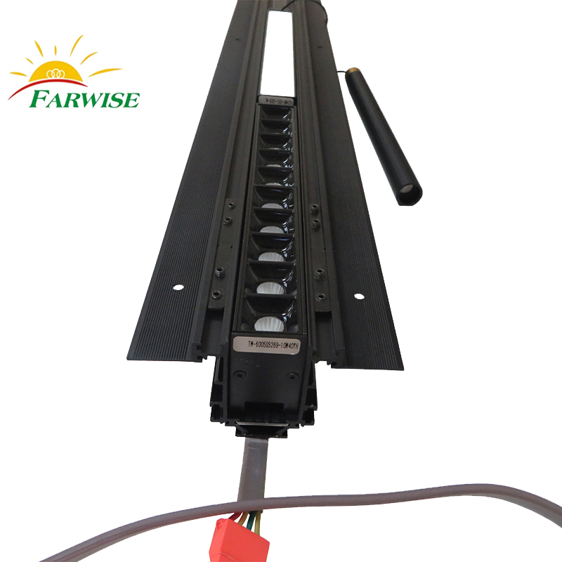Magnetic track rail surface mounted LED magnetic track light