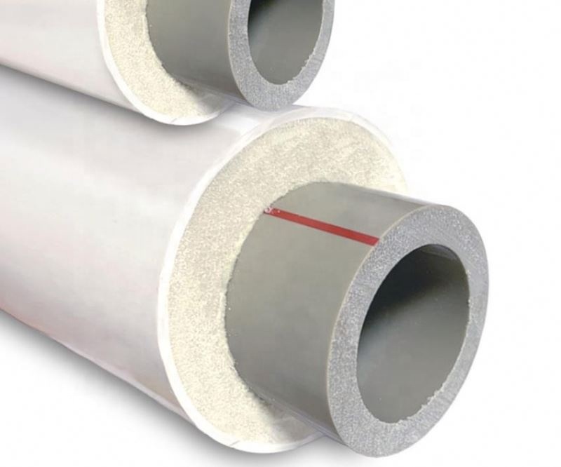 PVC + polyurethane + PPR cold and hot water pipe thermal insulation pipe with composite compression