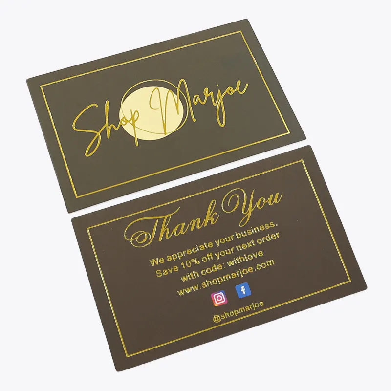 Greeting Cards Golden Foil High Quality Luxury Wedding Greeting Card Business Card