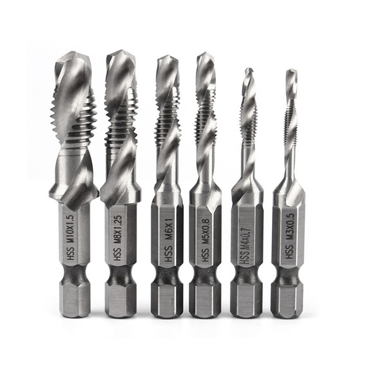 Cheap price 6PCS m3 m4 m5 m6 m8 m10 Metric Angle shank hss woodworking white drill locator