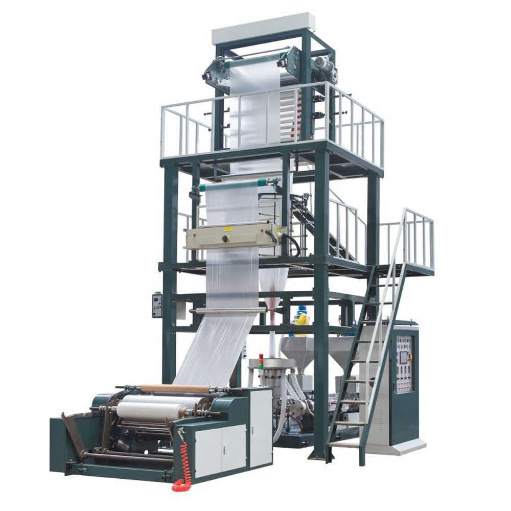 LDPE LLDPE HDPE биоразлагаемый пластик ABA трехслойная коэкструзионная высокоскоростная машина для выдувания пленки