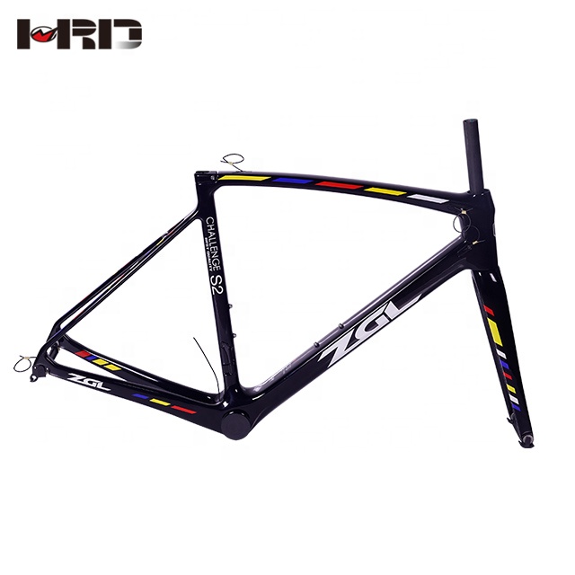 700C road carbon fiber racing frame 430/450/480/510/540/570/600mm ZGL-CR41 V-brake bicycle frame carbon