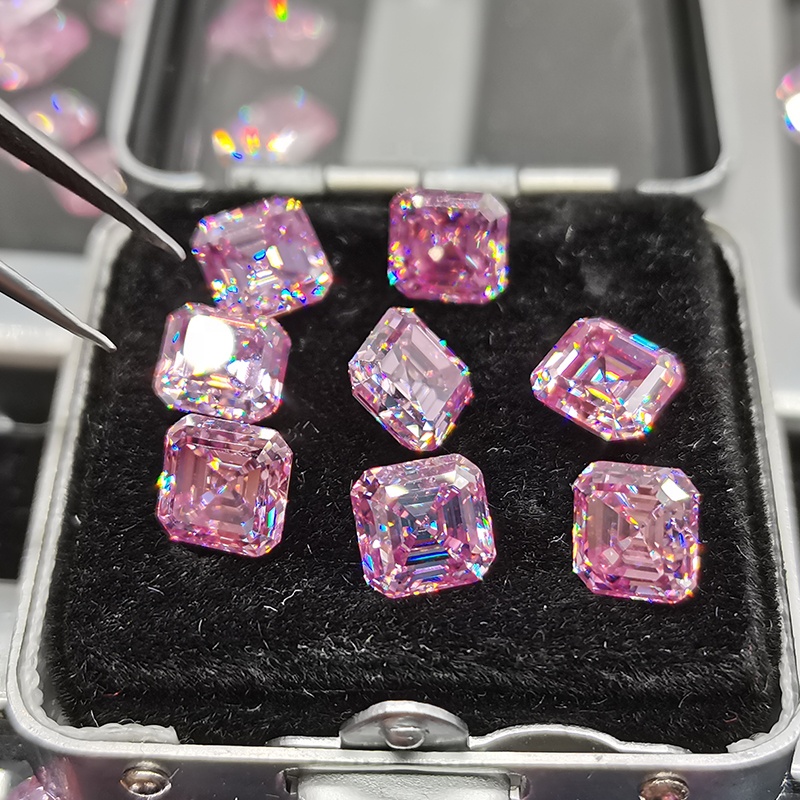 Оптовая продажа, розовый бриллиант 0.8ct 1.5ct 2 карат, Муассанит