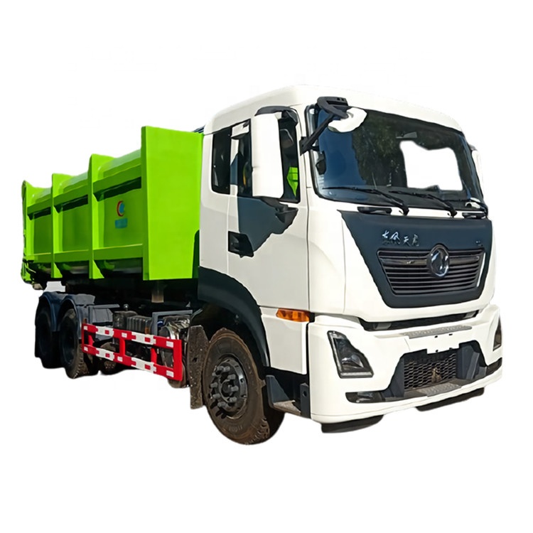 6x4 LHD dongfeng 15KL гидравлический Скакалка-погрузчик Мусоровоз 6x4 LHD dongfeng 15KL гидравлический Скакалка завод мусоровоза