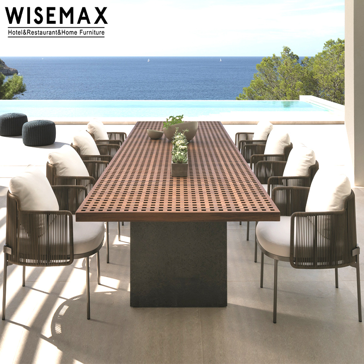 Мебель WISEMAX, современная уличная мебель, простая полиэтиленовая ротанговая спинка, садовый балкон, уличный обеденный стул