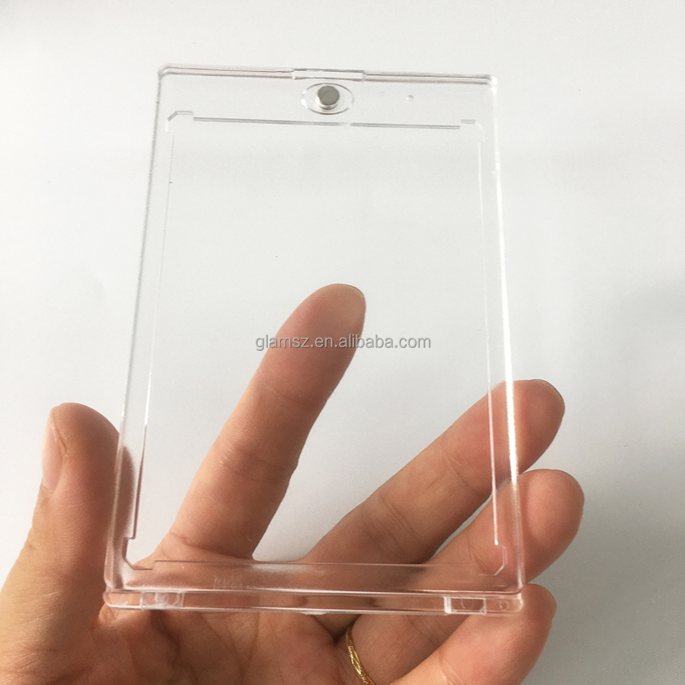 Clear Acrylic Pokemon TCG MTG MGT Booster Pack Protective Magnetic Display Case Trading Card Protector