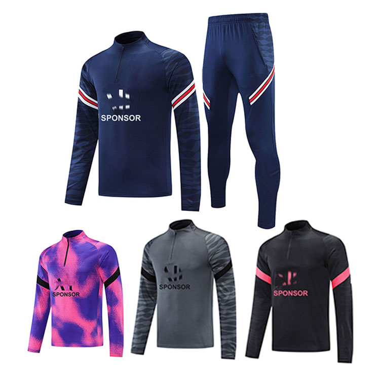Long Sleeve Soccer Uniforms Set, Psg Jersey, Football Wear, High Quality, Latest