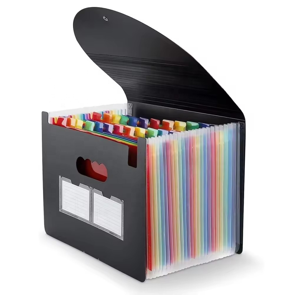 Top Quality Best Price 26 Pockets Expanding Graduation folder For Paperwork A4 with Clips 34 X 25 X 4 Cm