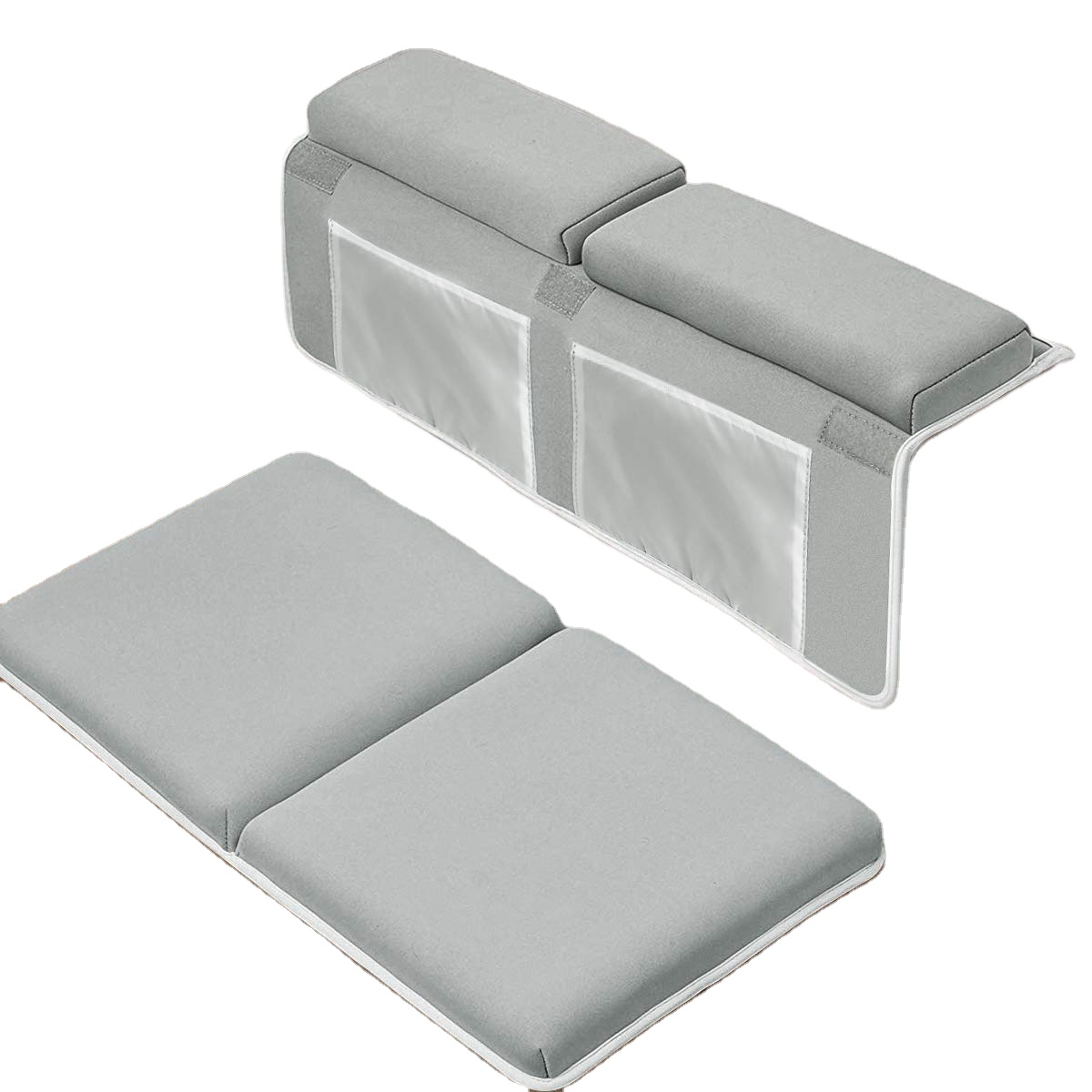 Bathtub Baby bath Arm rest cushion Elbow rest pad Baby bath kneeling pad 1.5'' Memory Foam with 4 Toy Organizer for baby bath